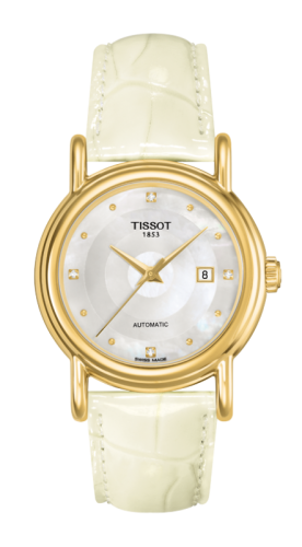 Tissot Carson Automatic 29.7 Yellow Gold / MOP / Strap